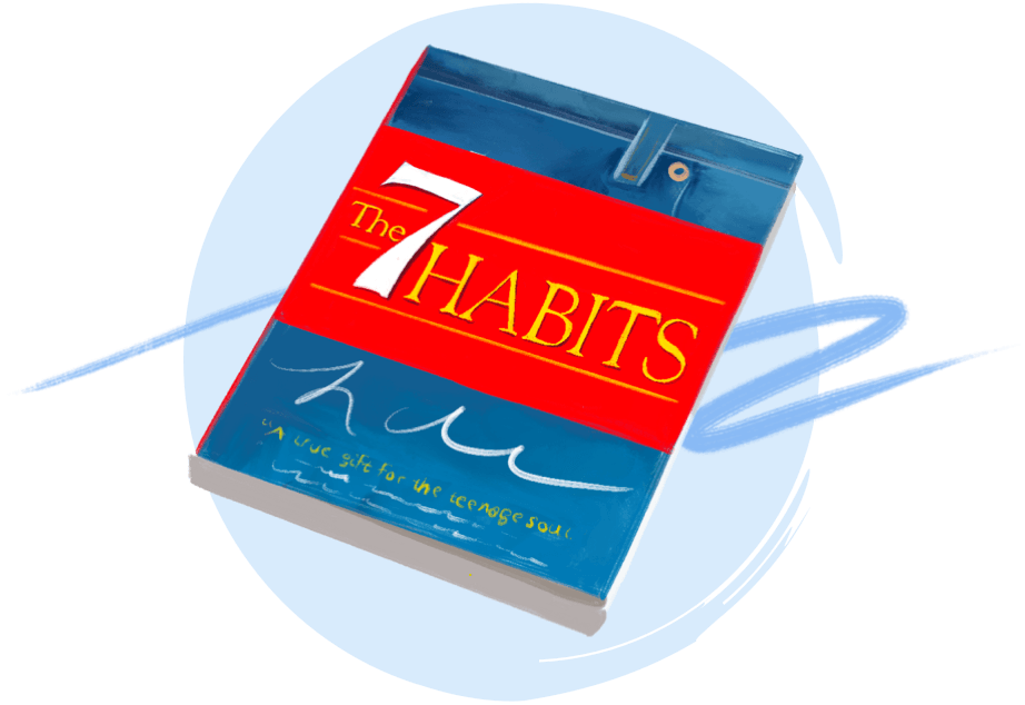 Cover of 7 habits, a book Zayd read